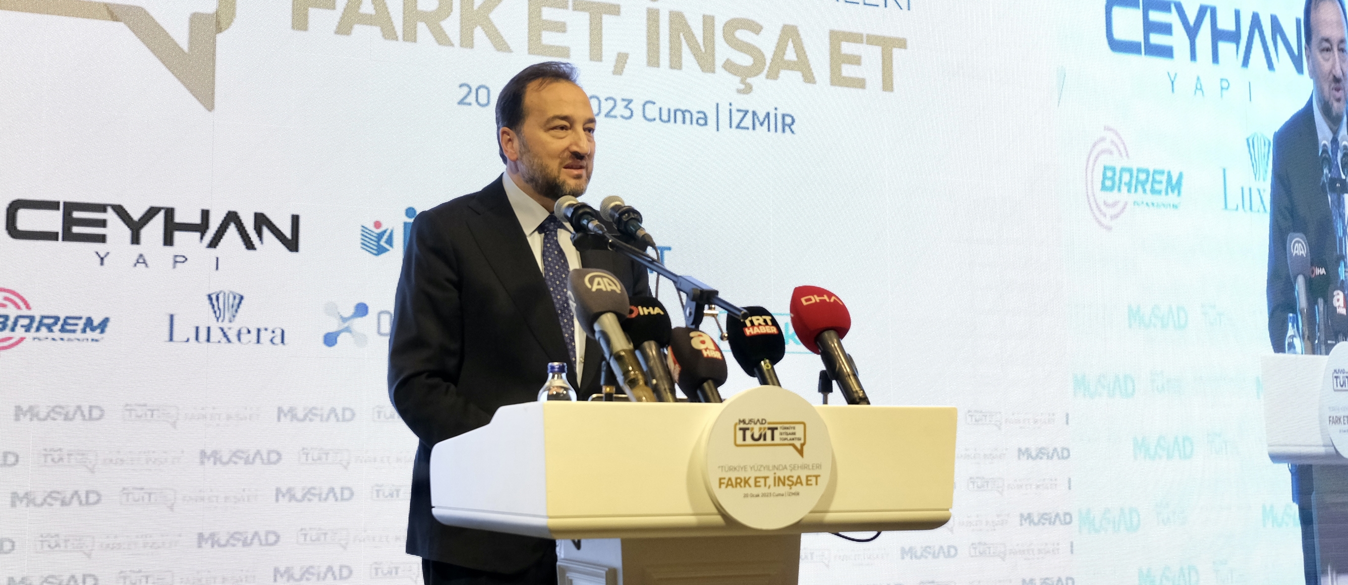 MÜSİAD GENEL BAŞKANI MAHMUT ASMALI: İNSANI ÖNCELEDİĞİMİZDE ÇEVREYE DOST ŞEHİRLERİMİZ OLUR