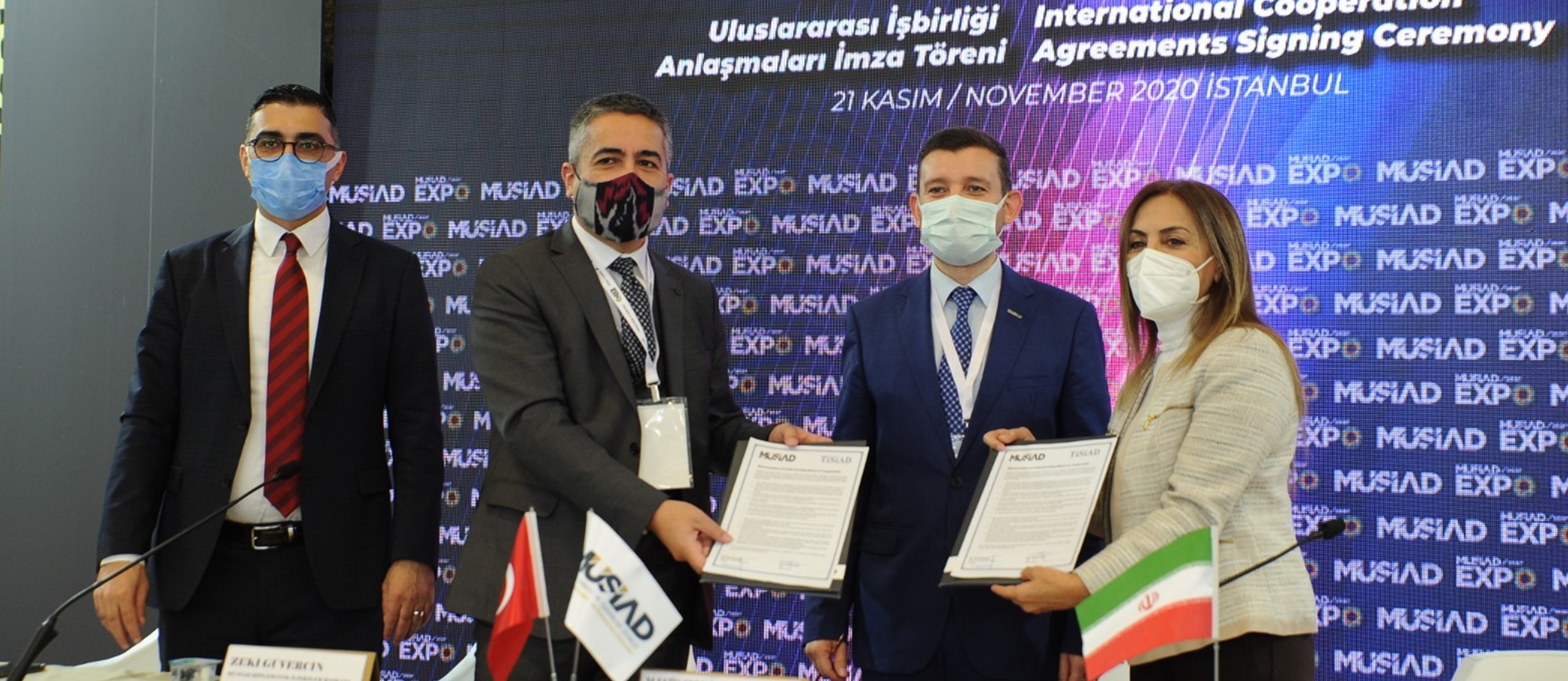 MÜSİAD EXPO 2020'DE 4 KITADAN 20 YENİ KURULUŞLA ULUSLARARASI İŞ BİRLİĞİ ANLAŞMASI İMZALANDI