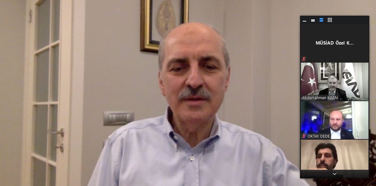 AK PARTİ GENEL BAŞKANVEKİLİ NUMAN KURTULMUŞ MÜSİAD YÖNETİMİYLE BİR ARAYA GELDİ