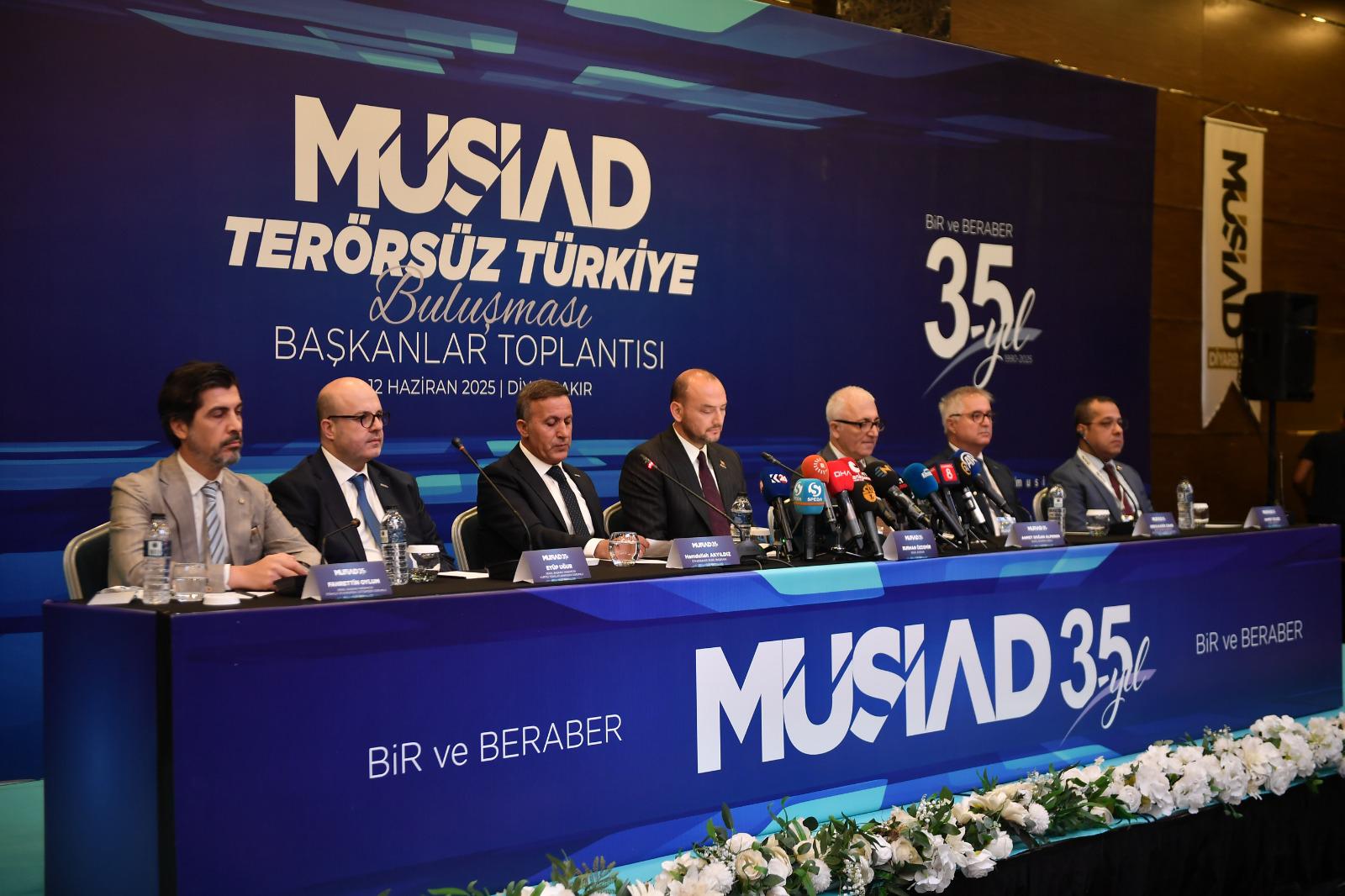 MÜSİAD BAŞKANLAR TOPLANTISI “TERÖRSÜZ TÜRKİYE” VİZYONU İLE DİYARBAKIR’DA GERÇEKLEŞTİRİLDİ