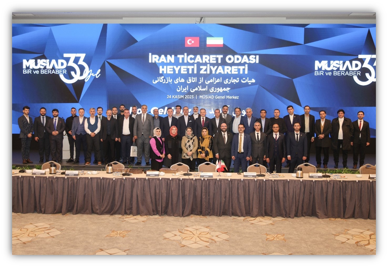 MÜSİAD İHRACATI GELİŞTİRME KOMİSYONU VE İRAN'DAN GELEN HEYETLER ARASINDA TOPLANTI GERÇEKLEŞTİRİLDİ