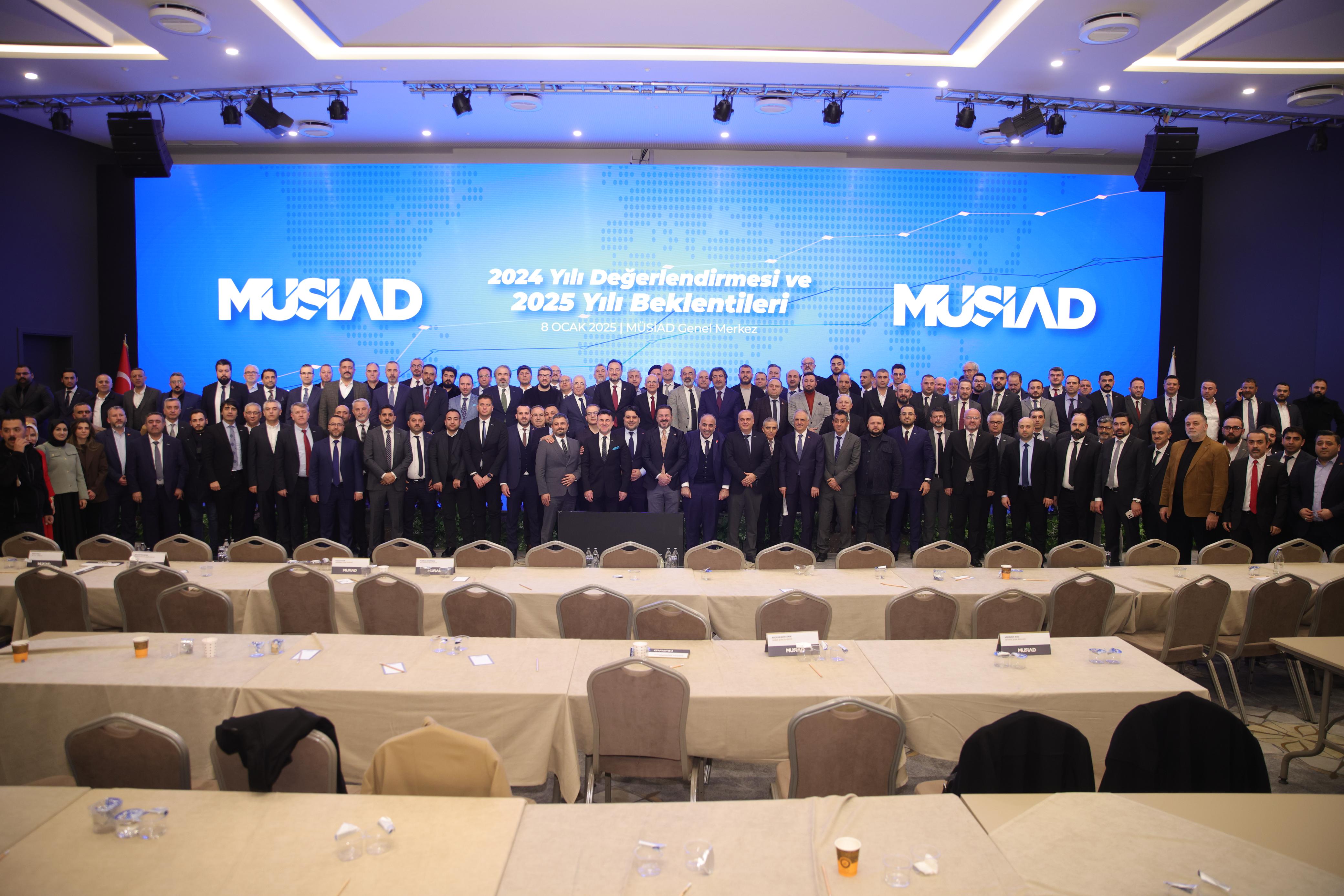 MÜSİAD 2024 YILI DEĞERLENDİRME VE 2025 YILI BEKLENTİLERİ PROGRAMI GERÇEKLEŞTİ