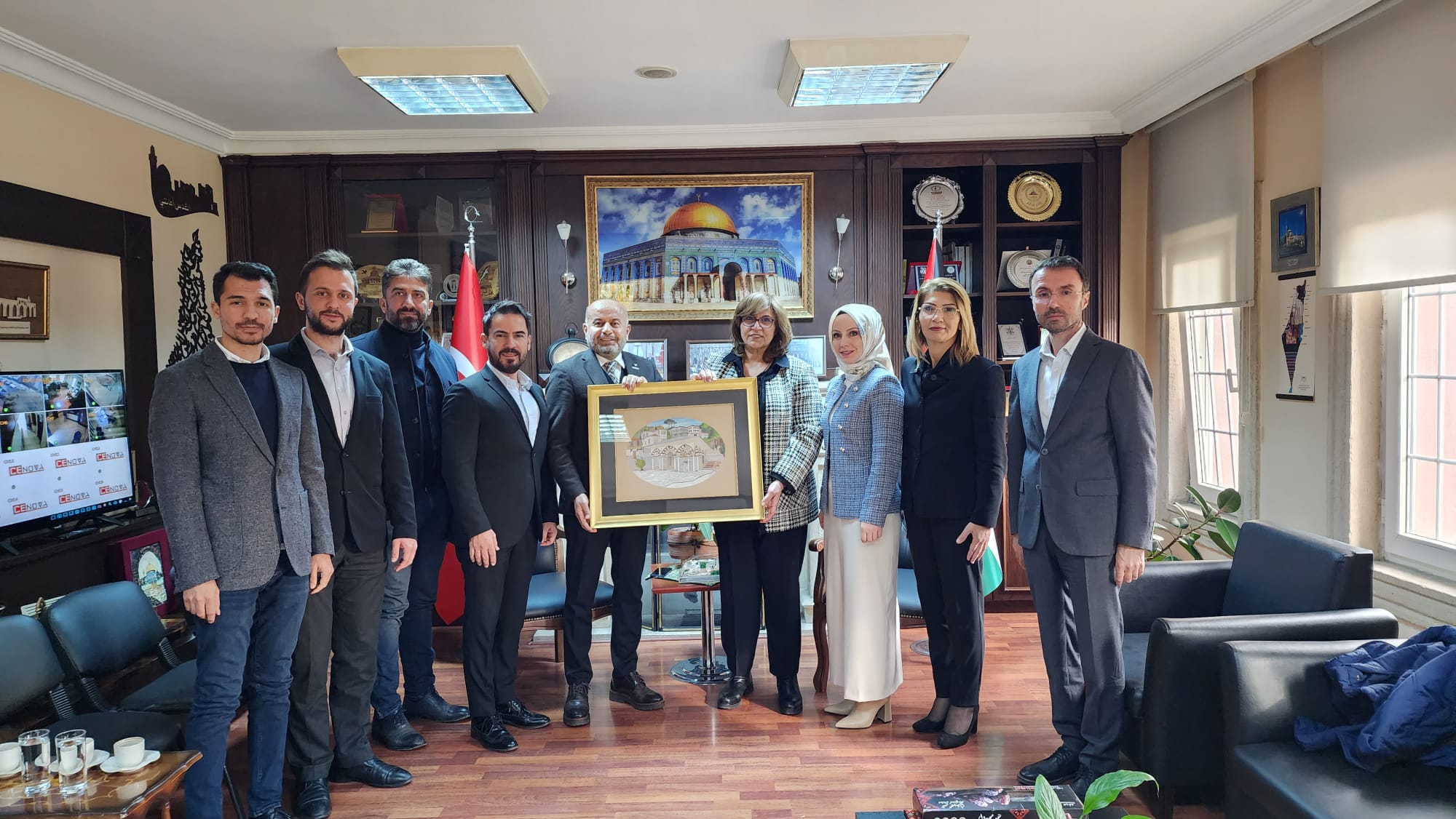 OTOMOTİV VE ULAŞIM ARAÇLARI SEKTÖR KURULUN’DAN FİLİSTİN BAŞKONSOLOSLUĞUNA ZİYARET